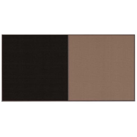 United Visual Products Enclosed Corkboard, 1 Door, 72"x36", 4" Fra UV3411-BRONZE-CLOUD